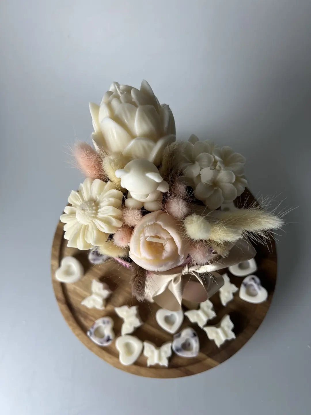 Candle box midi kwiatowy