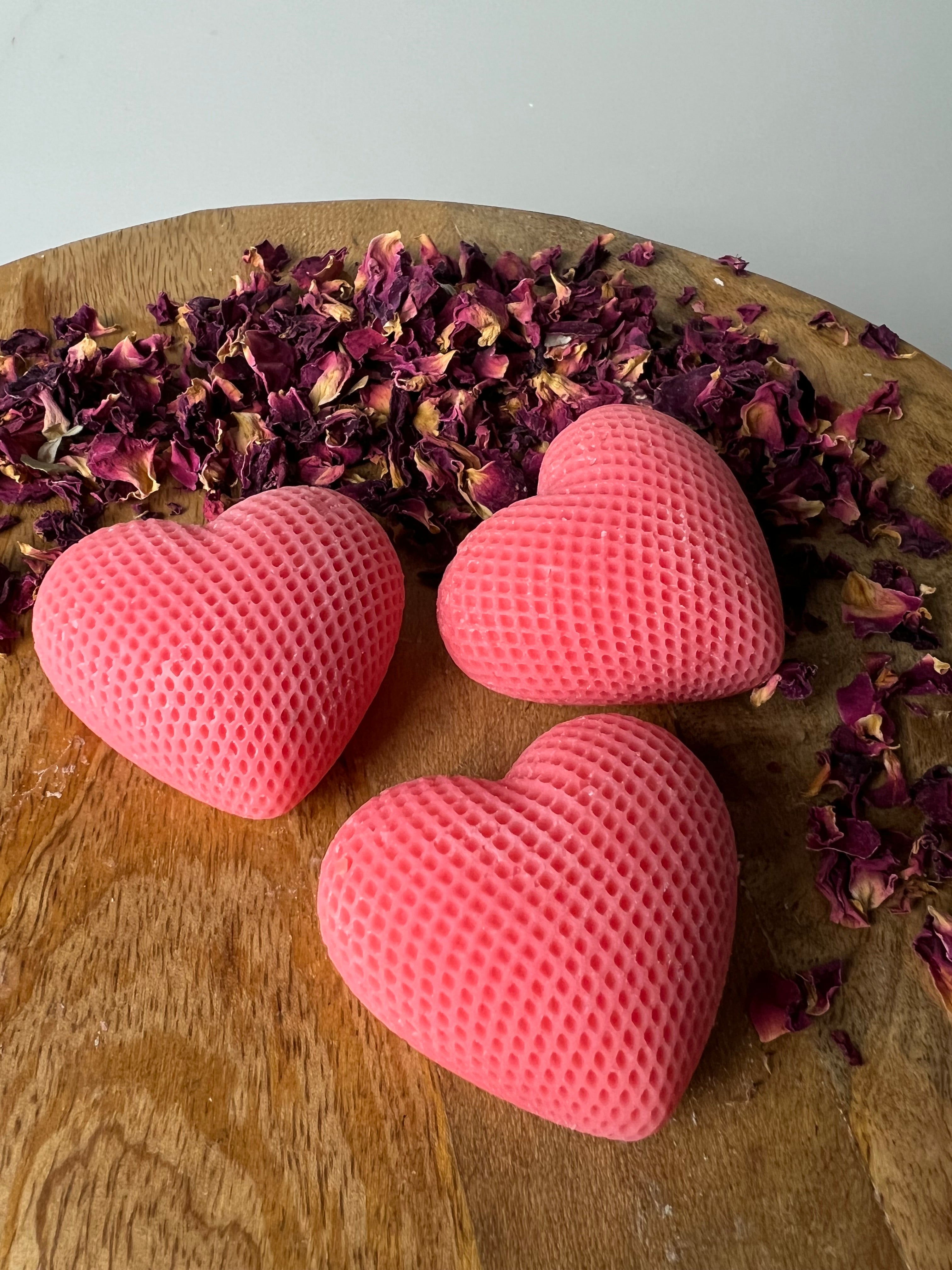 Wosk sojowy do kominków duże serca