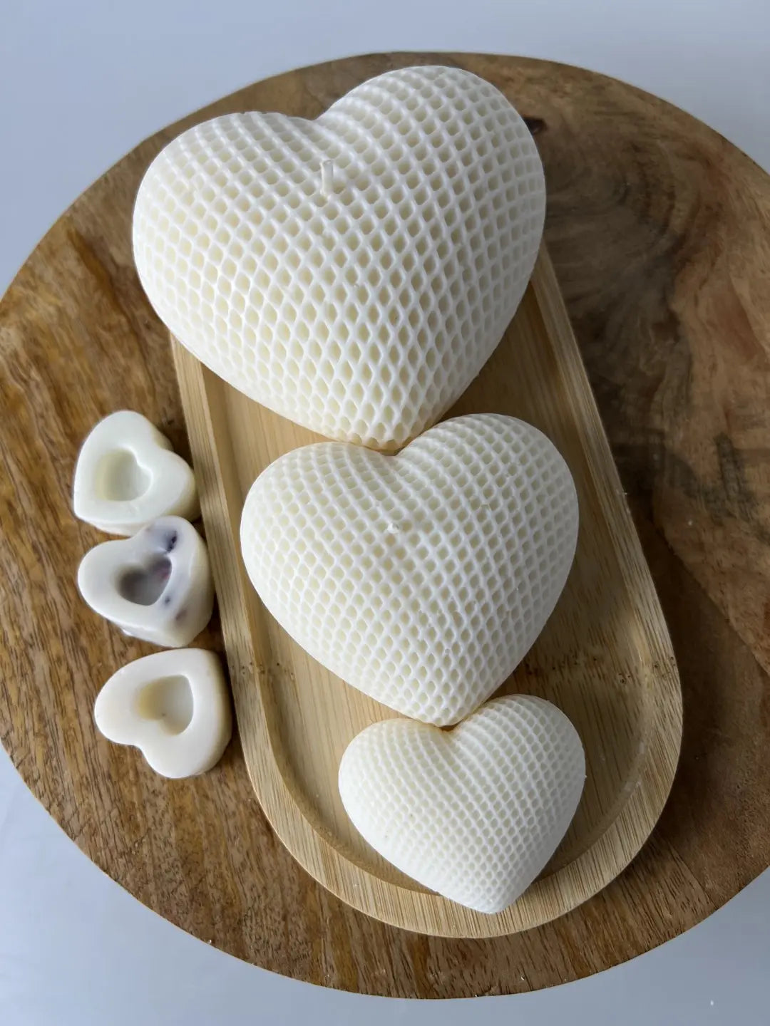 Zestaw pachnących świec sojowych serc